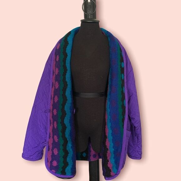 Vintage Jennifer Chase 80’s Sweater Coat / Jacket - Picture 1 of 6